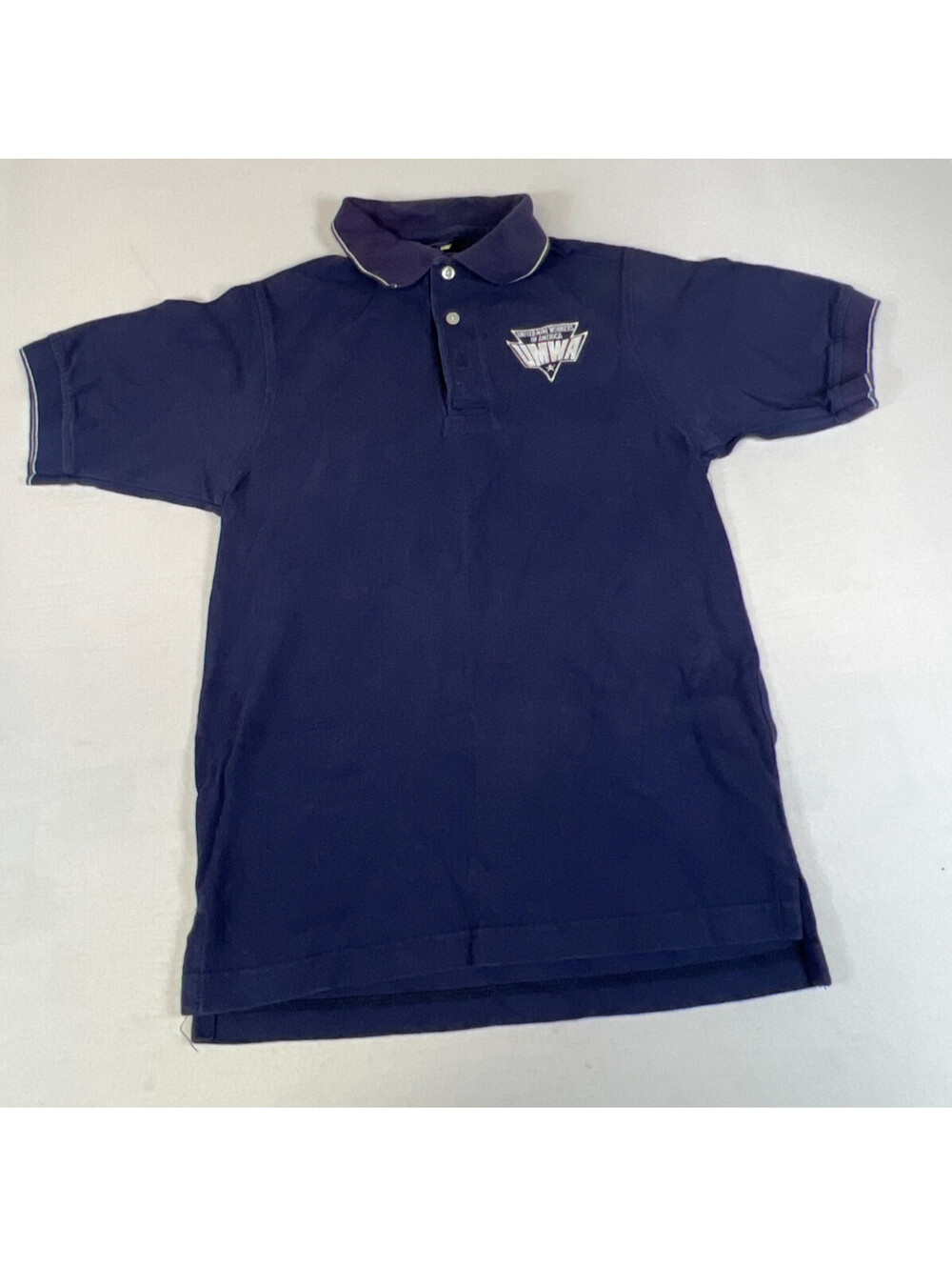 King Louie Vintage Men S Navy UMWA Union Made in USA Polo Shirt - Picture 6 of 8